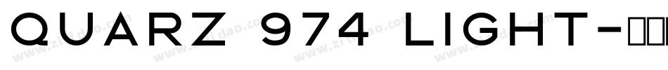 QUARZ 974 LIGHT字体转换